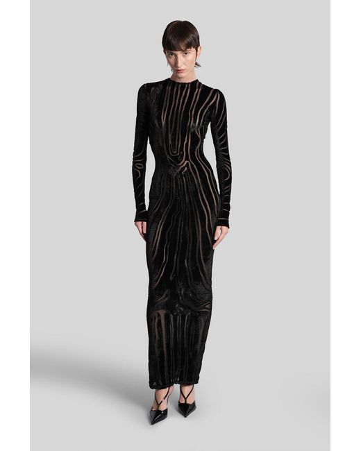 Balmain Black Long Dress