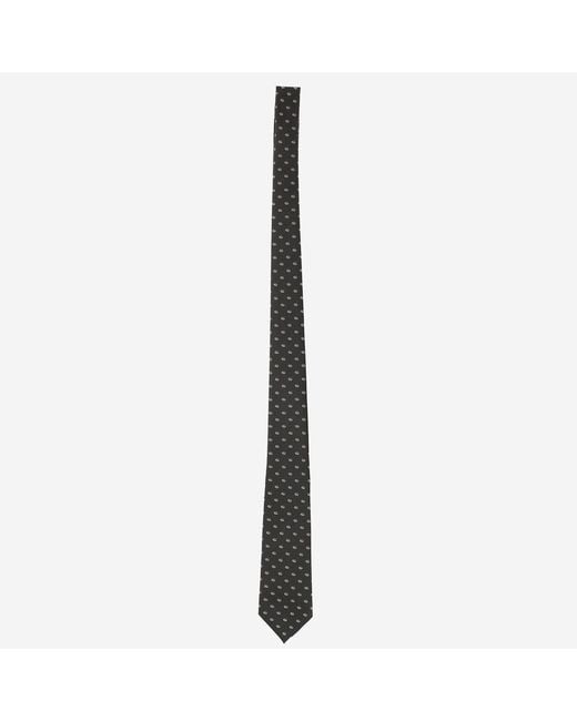 Gucci Green Silk Jacquard Tie Double G Ties & Bow for men