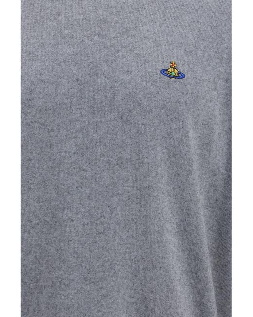 Vivienne Westwood Gray Alex Sweater Cotton; Kashmir/Capra Hircus for men