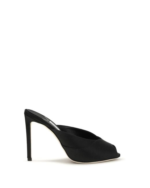 Jimmy Choo Black Brigitte Mules Sandals Calf Leather Bos Taurus