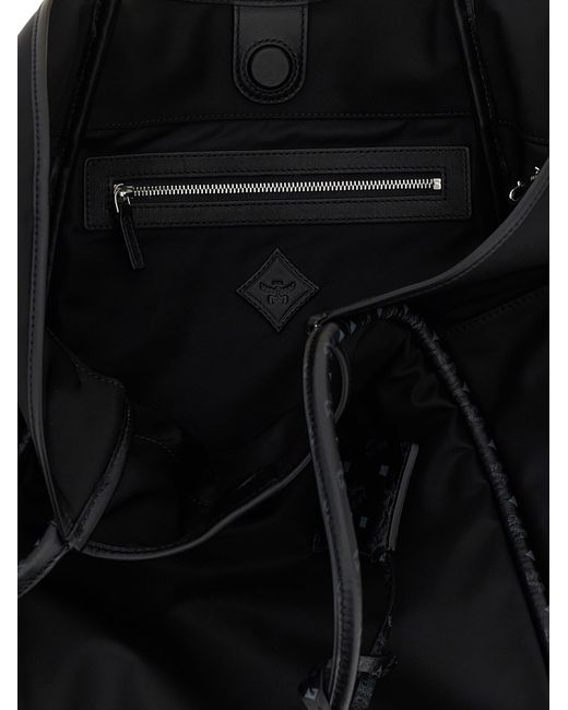 MCM Black Aren Xl Shopping Bag