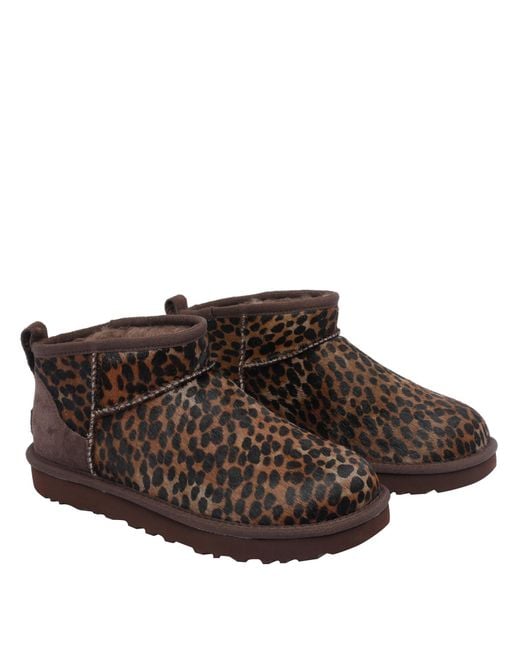 Ugg Brown Boots Wool Lyocell/ Polyester