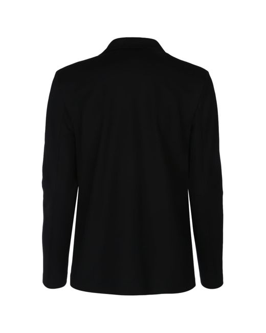 Harris Wharf London Black Stand Up Collar Blazer Rayon