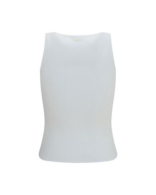 Max Mara Blue Viscose Tank Tops