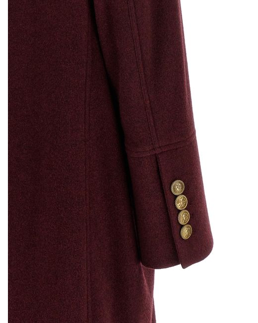 Brunello Cucinelli Red Cashmere Coat Clothing for men