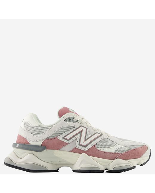 New Balance Gray Sneakers 9060 Pigskin/Mesh Trainers