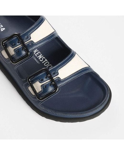 Birkenstock Blue Arizona Bold Canvas 1774 Midnight (Regular) Sandal for men