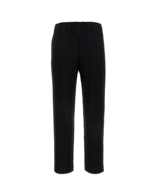 Homme Plissé Issey Miyake Black Homme Plisse Issey Miyake Trousers for men
