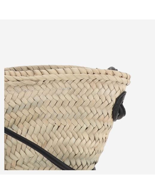 Filippo Catarzi 1910 Metallic Straw Bag With Logo