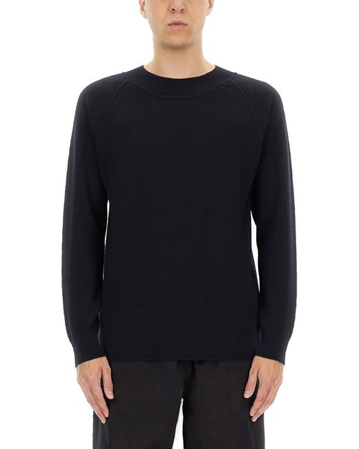 Margaret Howell Blue Merino Wool Sweater for men