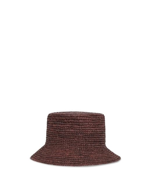Vivienne Westwood Brown Orb Raffia Bucket Hat E Hairbands