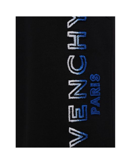 Givenchy Black Logo Track Shorts for men
