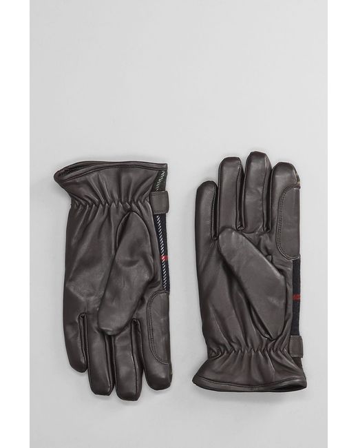 Barbour Gloves In Black Polyester for men