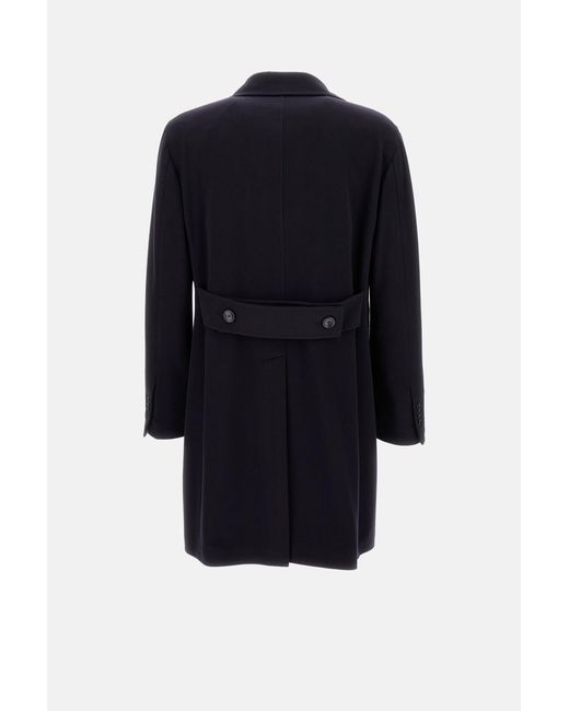 Tagliatore Blue Bruce Long Unlined Coat for men