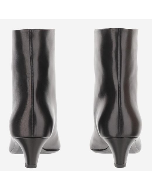 Khaite Black Ankle Boots Arizona Leather Upper: Leather; Sole