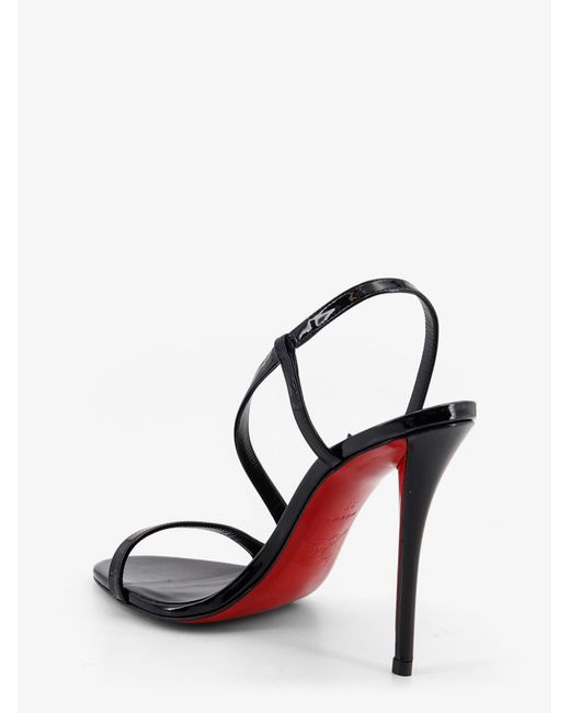 Christian Louboutin Black Sandals Rosa Z Patent Leather