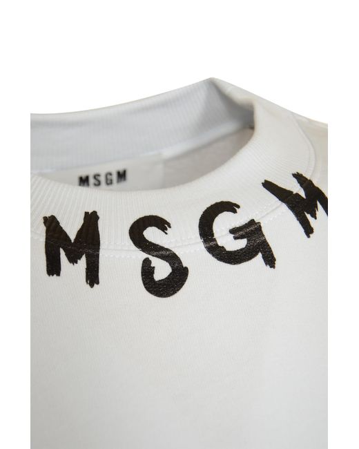 MSGM White Sweaters for men