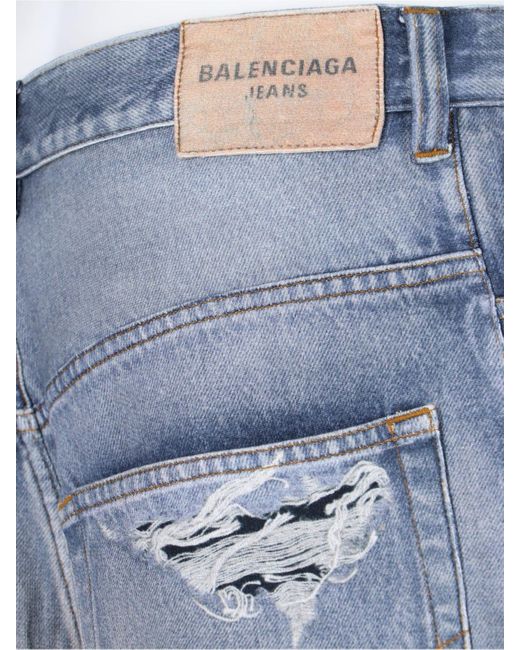 Balenciaga Blue 'trompe-l'œil' Jeans for men