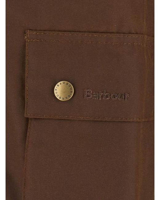 Barbour Brown Jacket Ashby Continuous Coated Cotton Coat for men