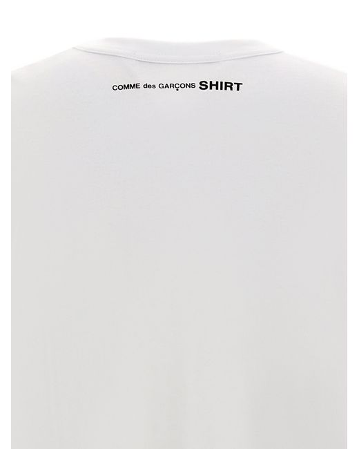 Comme des Garçons Logo Print T-shirt White for men