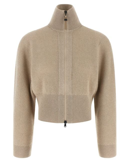 Brunello Cucinelli Natural 'Sparkling' Cardigan