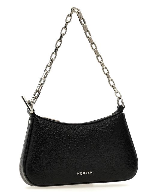 Alexander McQueen Black Mcqueen T-Bar Mini Handbag