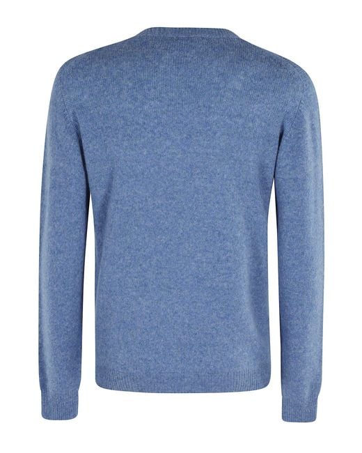 Roberto Collina Blue Girocollo Ml Swg for men