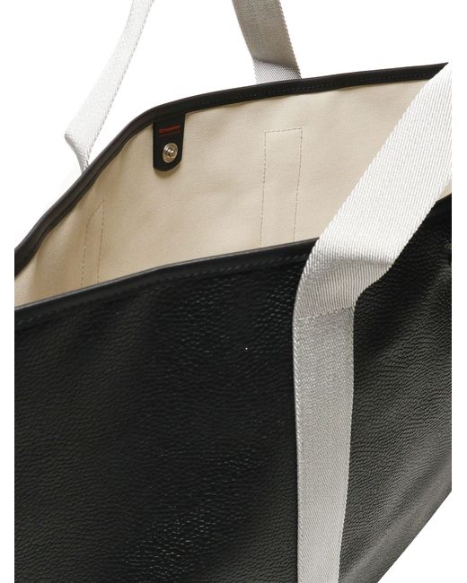 Herve Chapelier Black 615G09 Medium Tote Bag