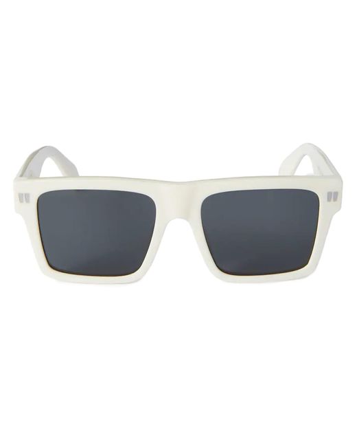 Off-White c/o Virgil Abloh Black Lawton - White / Dark Grey Sunglasses for men