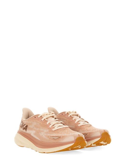 Hoka One One Pink "M Clifton 9" Sneaker