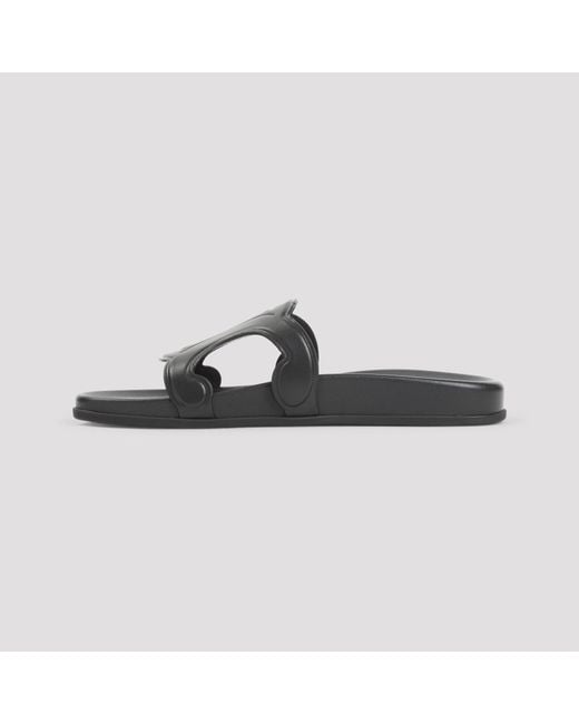 Céline Black Triomphe Slide, Calfskin