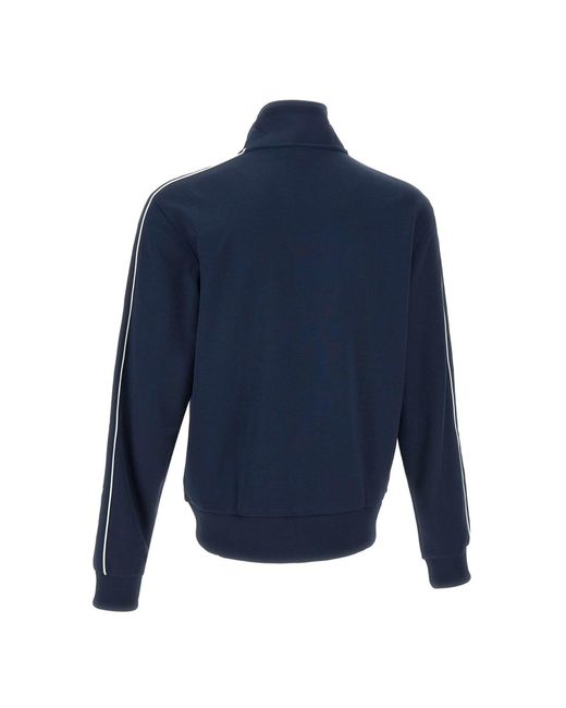 Lacoste Blue Cotton Blend Sweatshirt for men