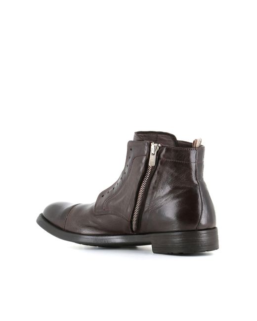 Officine Creative Brown Lace-Up Boot Hive/005 for men