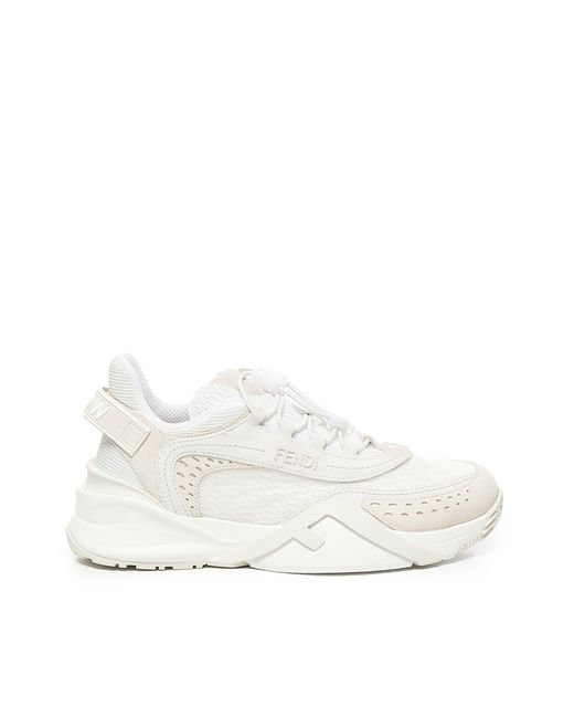 Fendi White Flow Sneakers