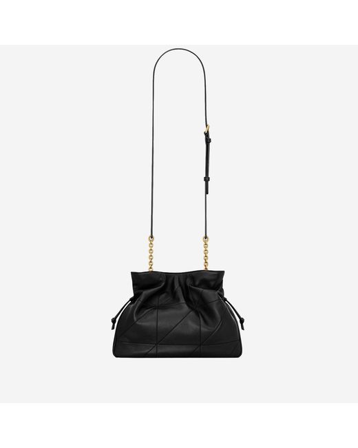 Saint Laurent Black Shoulder Pochette Jamie Leather Bags