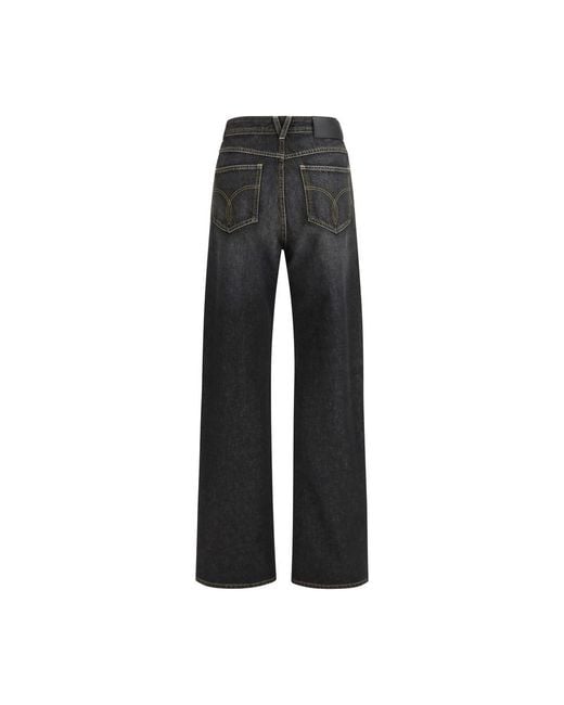 Versace Black Cotton Straight
