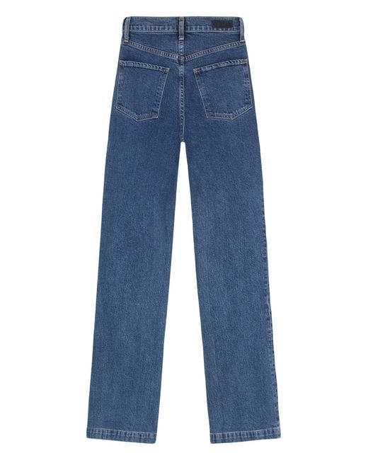 Le Jean Blue Straight Leg Jeans Cotton Straight-Leg