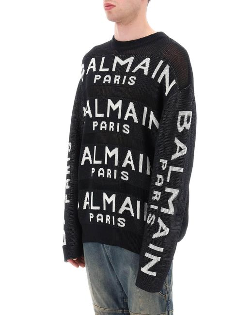 Balmain Black Sweater for men