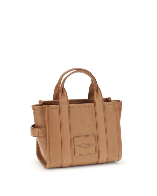 Marc Jacobs Brown Small Tote Handbag Calf Leather Bos Taurus Handbags