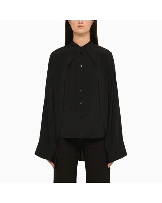 FEDERICA TOSI Black Silk Blend Shirt