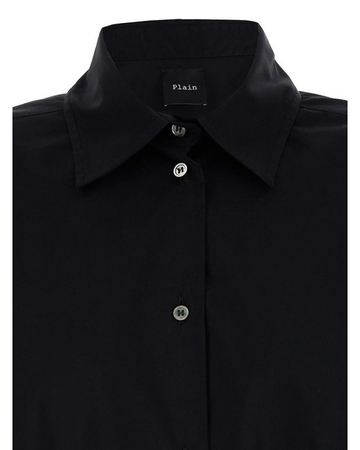 Le Plain Blue Oversized Shirt