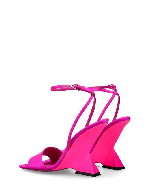 The Attico Pink Cheope Satin Sandals
