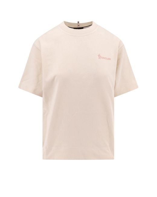 Moncler Natural T-Shirts And Polos 100 Cotone