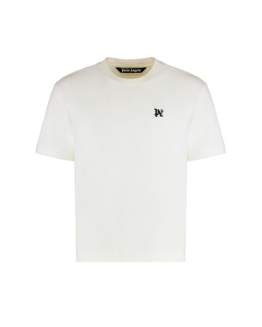 Palm Angels Black Set Of Three Cotton Crew-Neck T-Shirts for men