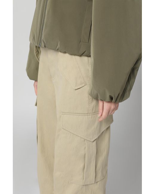 Bottega Veneta Natural Cappuccino Cotton Blend Cargo Pant