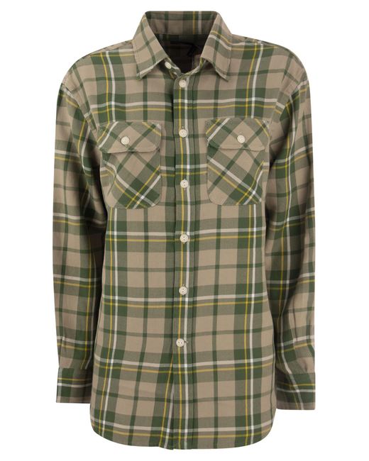 Polo Ralph Lauren Green Cotton Twill Plaid Shirt