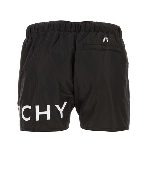 Givenchy Black Polyester Swimming Shorts for men