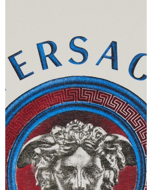 Versace Black T-Shirt Crew Neck Cotton T-Shirts for men
