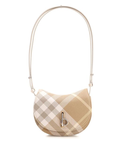 Burberry White Rocking Horse Small Shoulder Bag