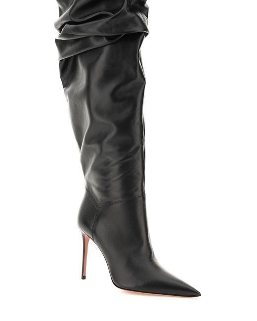 AMINA MUADDI Black Jahleel Thigh-high Boots
